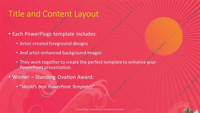 Title and Content presentation slide layout