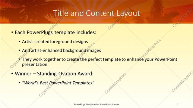 Title and Content presentation slide layout