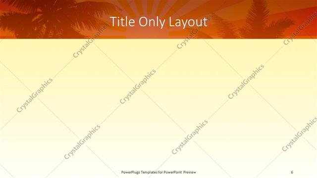 Title Only presentation slide layout