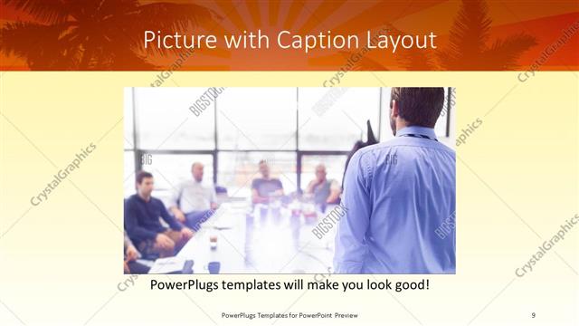 Picture with Caption presentation slide layout