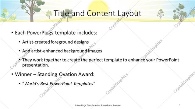 Title and Content presentation slide layout