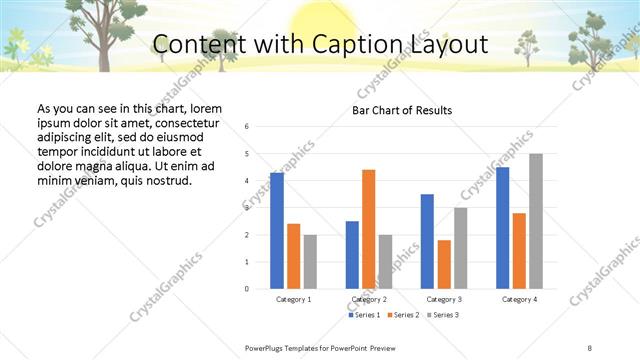 Content with Caption presentation slide layout