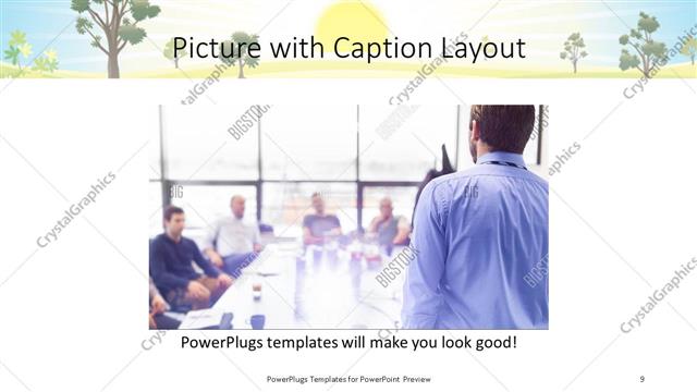 Picture with Caption presentation slide layout
