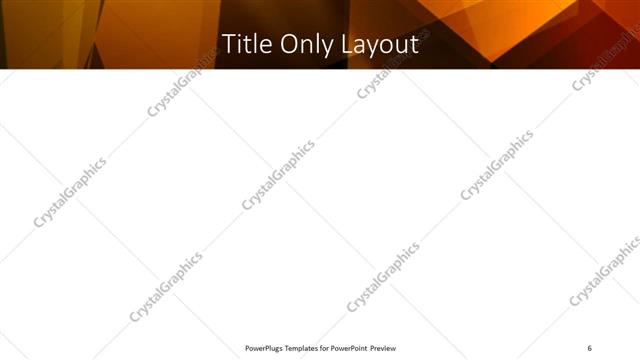 Title Only presentation slide layout