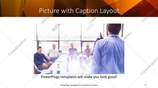 Picture with Caption presentation slide layout