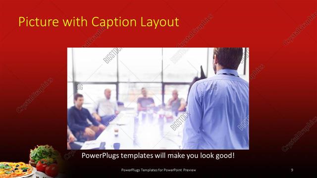 Picture with Caption presentation slide layout