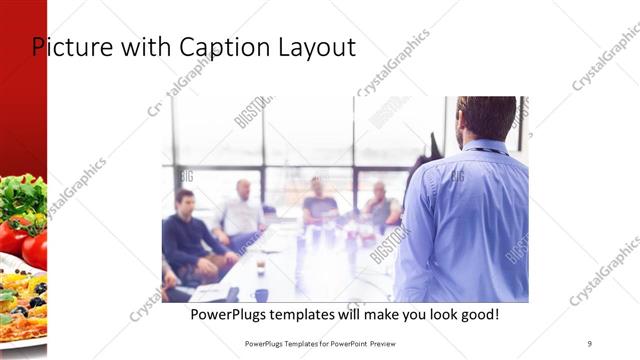 Picture with Caption presentation slide layout