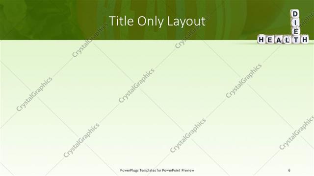 Title Only presentation slide layout