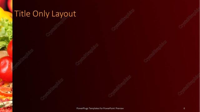 Title Only presentation slide layout