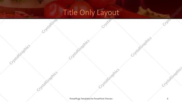 Title Only presentation slide layout