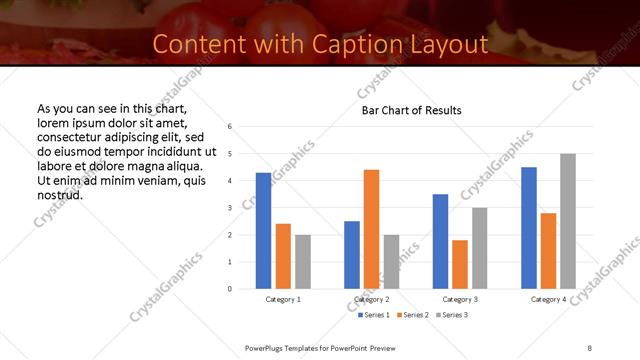 Content with Caption presentation slide layout