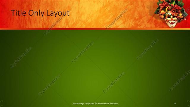 Title Only presentation slide layout