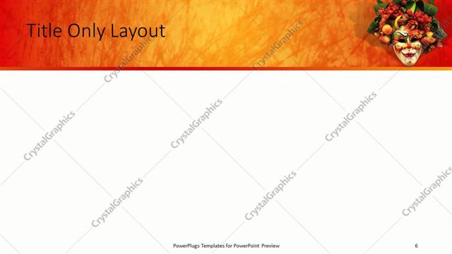 Title Only presentation slide layout