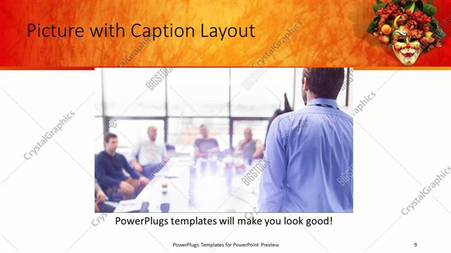 Picture with Caption presentation slide layout