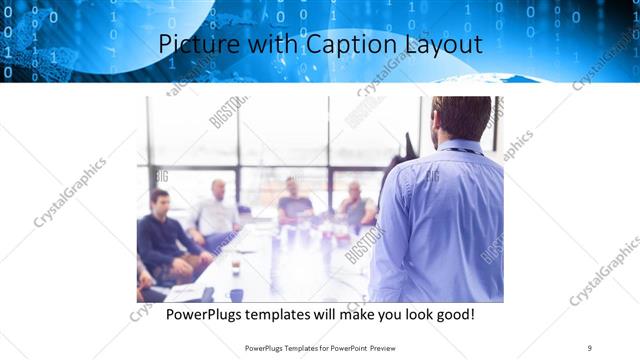 Picture with Caption presentation slide layout