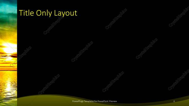 Title Only presentation slide layout