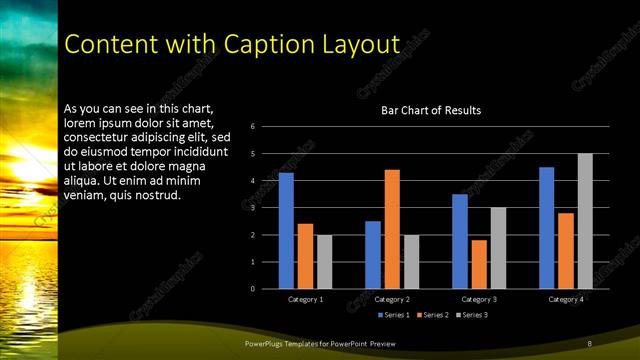 Content with Caption presentation slide layout