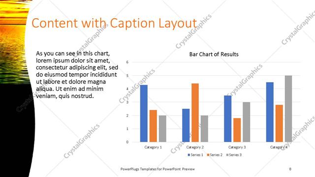 Content with Caption presentation slide layout