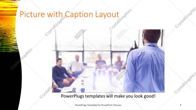 Picture with Caption presentation slide layout