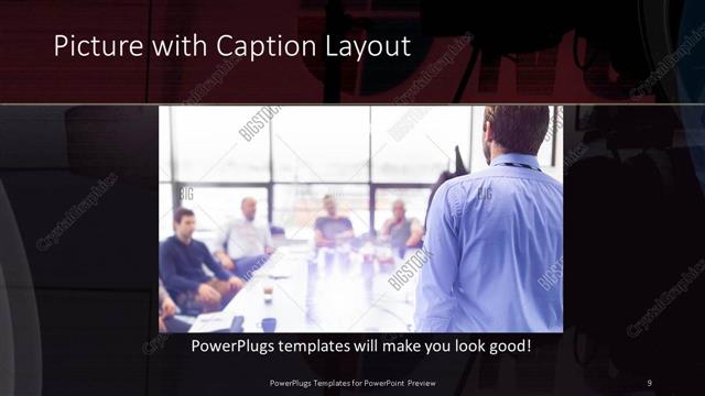 Picture with Caption presentation slide layout