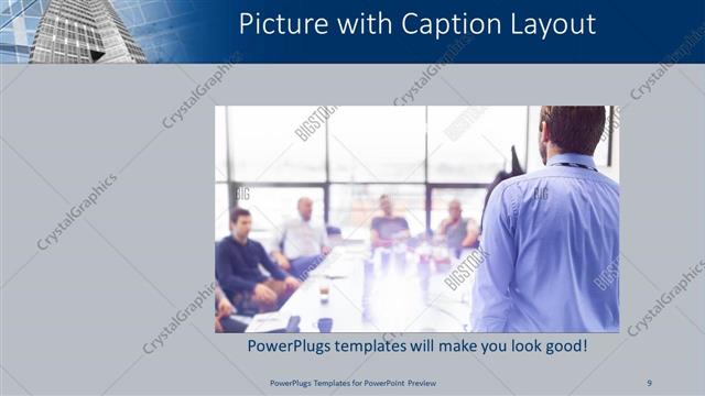Picture with Caption presentation slide layout