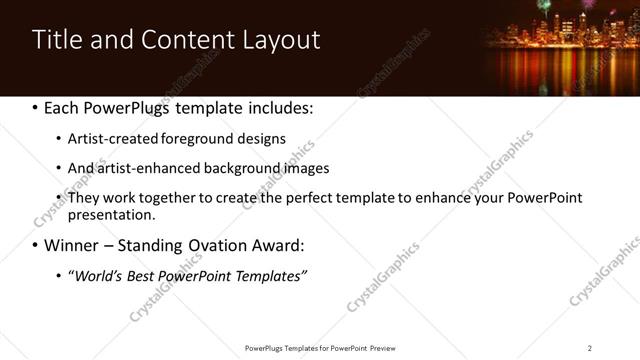 Title and Content presentation slide layout