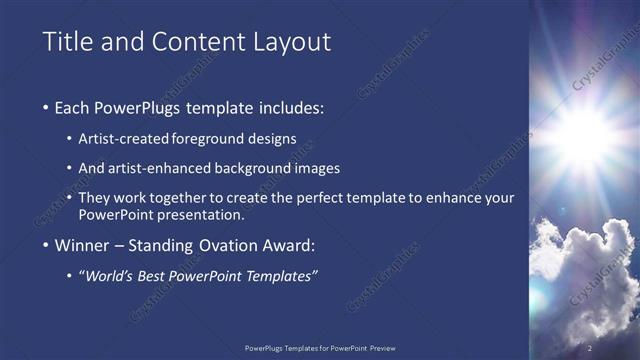Title and Content presentation slide layout