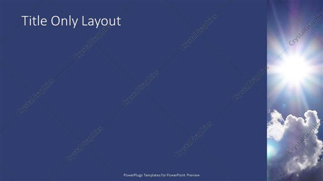 Title Only presentation slide layout