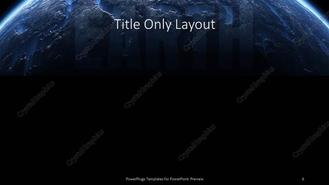 Title Only presentation slide layout