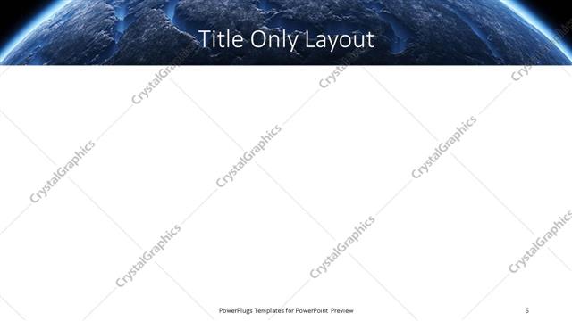 Title Only presentation slide layout