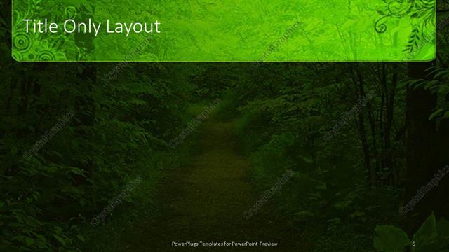 Title Only presentation slide layout