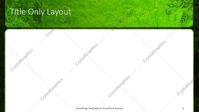 Title Only presentation slide layout