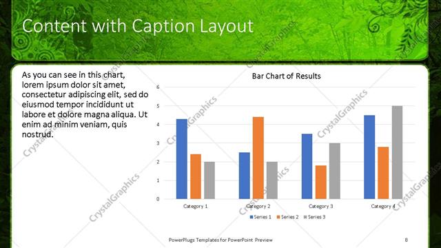 Content with Caption presentation slide layout