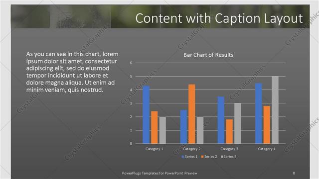 Content with Caption presentation slide layout