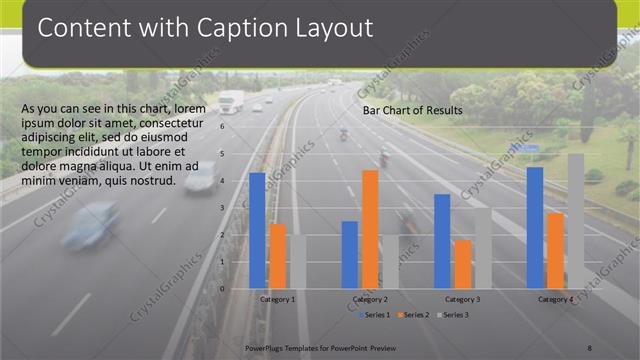 Content with Caption presentation slide layout