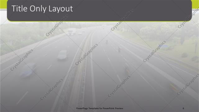 Title Only presentation slide layout