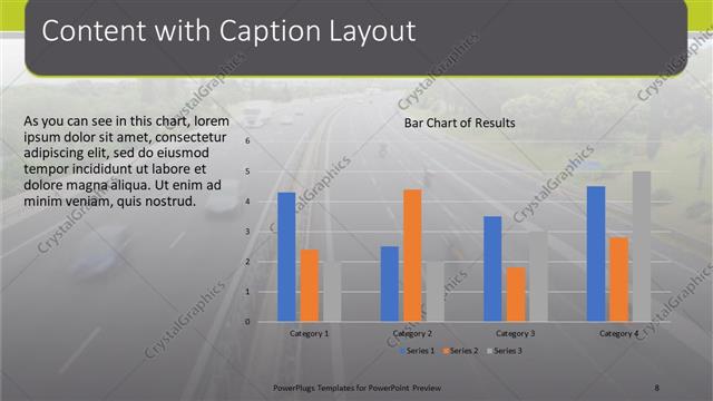 Content with Caption presentation slide layout