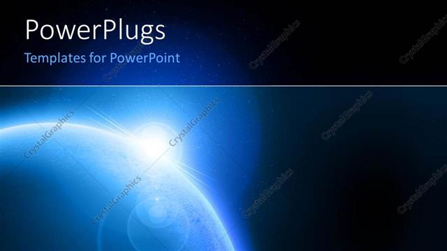  Presentation with galaxy - View of galaxy with sun shinning on planet earth