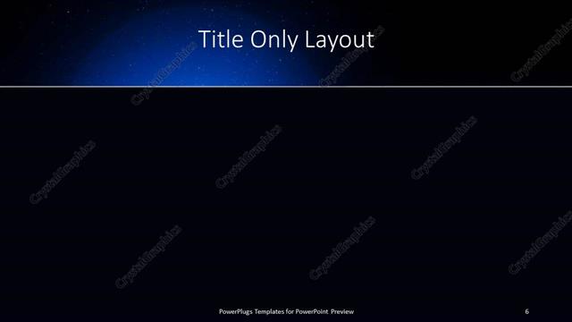 Title Only presentation slide layout