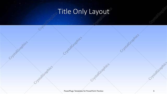 Title Only presentation slide layout