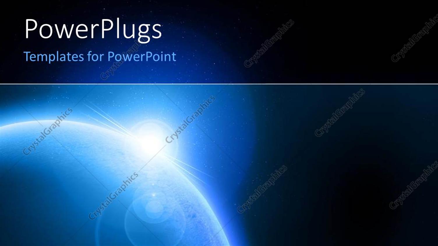 Featuring View of Galaxy with Sun Shinning on Planet Earth