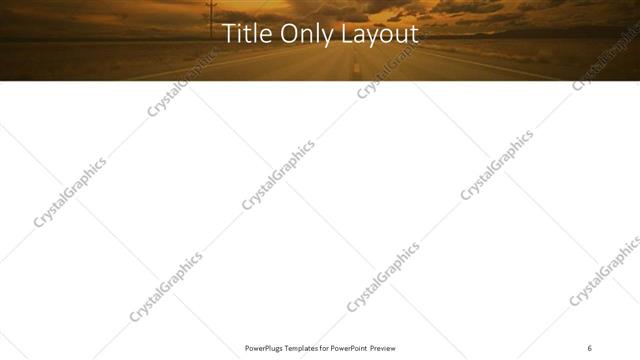 Title Only presentation slide layout