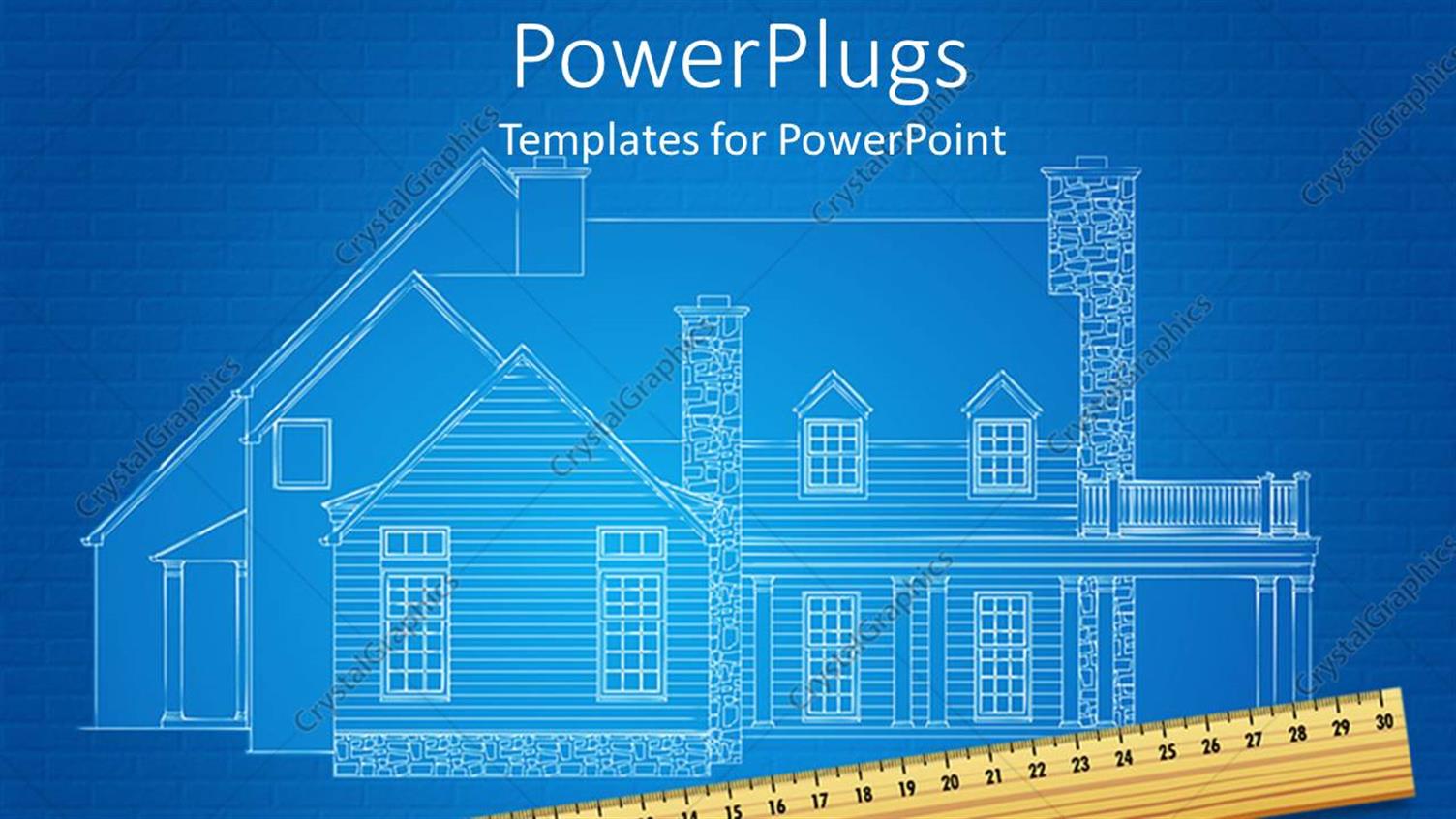 Featuring a View of a House Plan with a Pencil and a Ruler