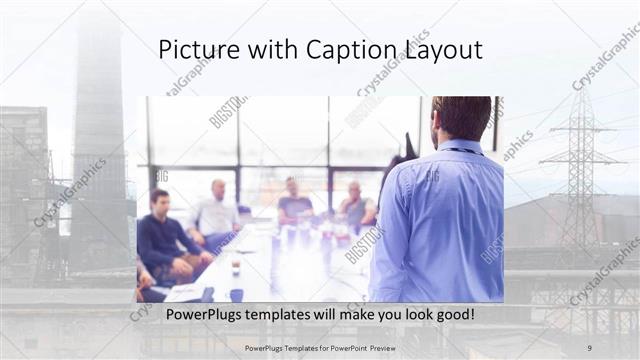 Picture with Caption presentation slide layout