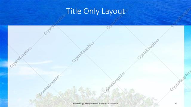 Title Only presentation slide layout