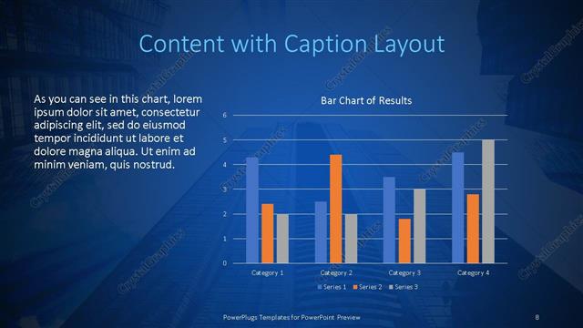 Content with Caption presentation slide layout