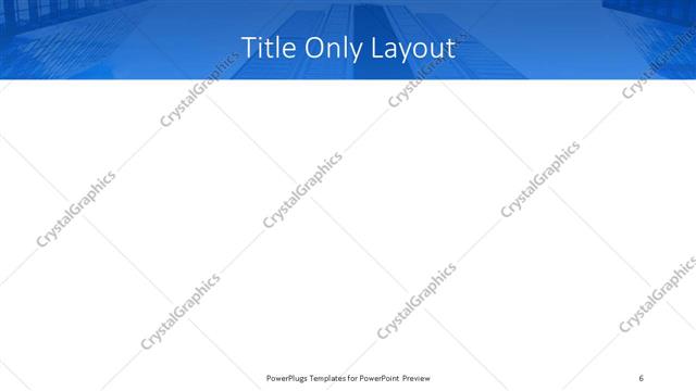 Title Only presentation slide layout