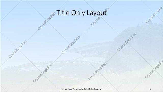 Title Only presentation slide layout