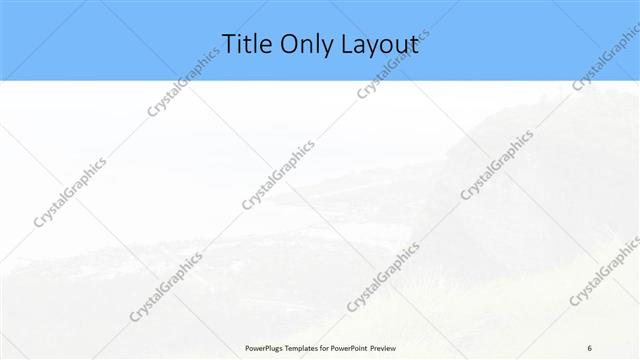 Title Only presentation slide layout