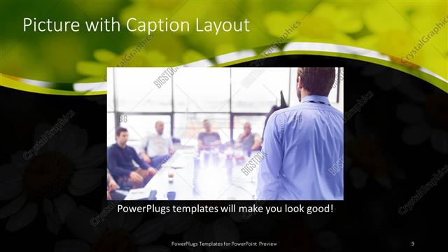Picture with Caption presentation slide layout